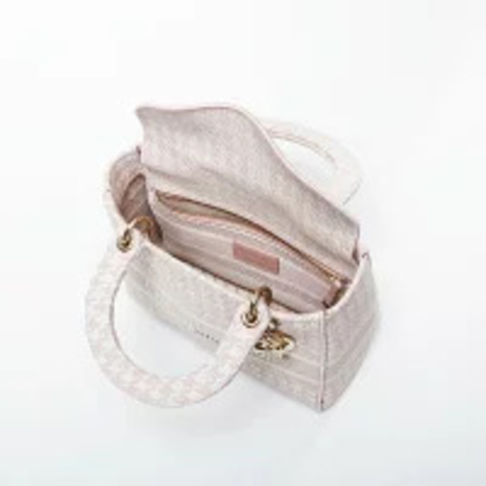 Christian Dior Lady Canvas LITE Handbag Pink - Picture 13 of 13